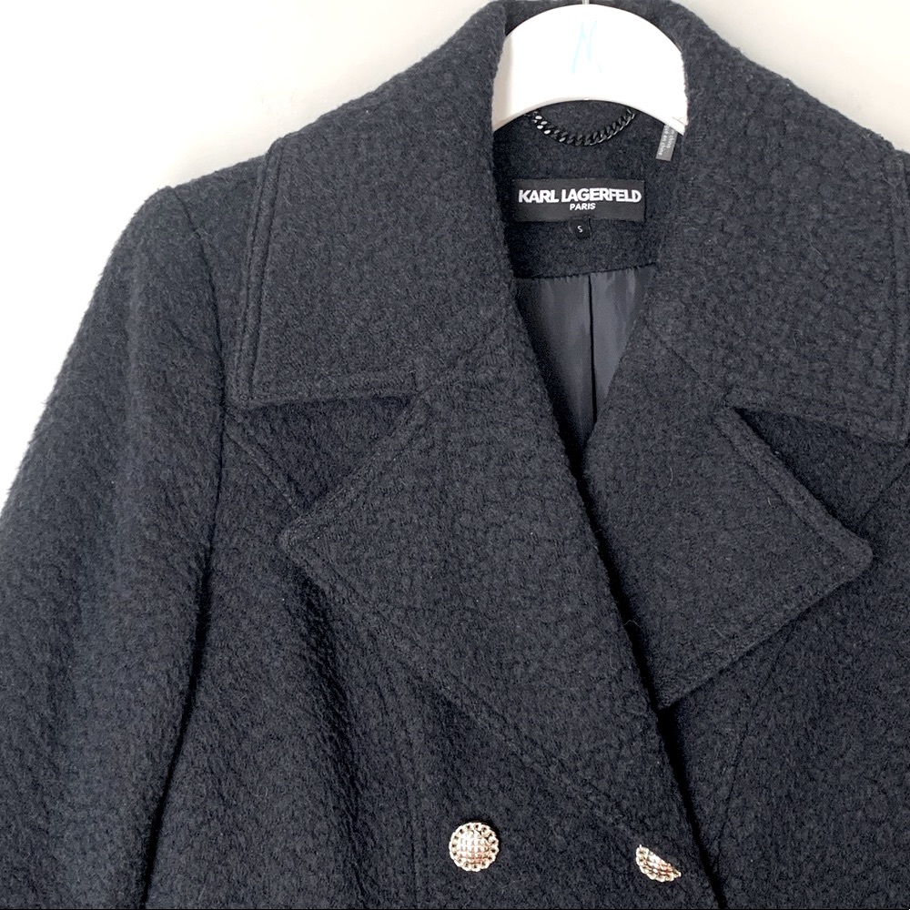 Karl Lagerfeld Paris size S double breasted coat - Picture 7 of 13
